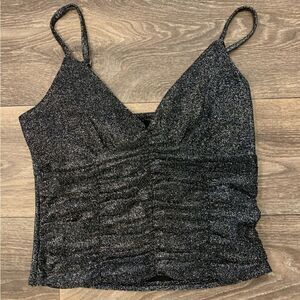 Wild Fable cropped metallic tank top.  Size: S.